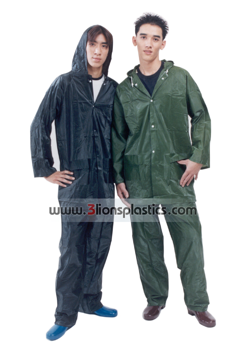 30-RG005 เสื้อกันฝนผู้ใหญ่ แบบเสื้อ+กางเกง - โรงงานผลิตเสื้อกันฝน